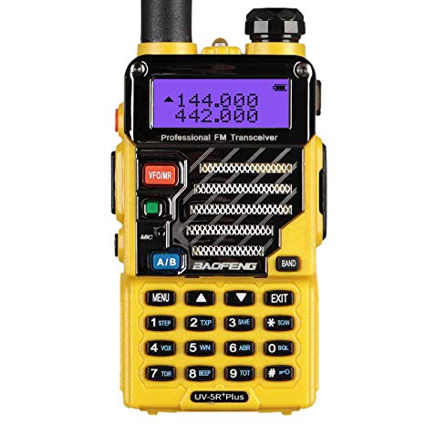 BaoFeng UV-5R Plus Qualette Two way Radio (Imperial Yellow)