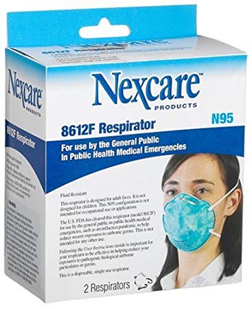 Nexcare N95 Respirators, 2-Count Boxes