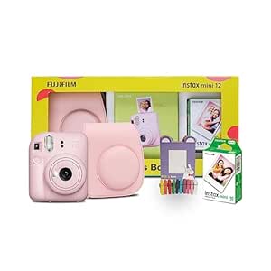 Fujifilm Instax Mini 12 Happiness Box with 40 Shots- Pink