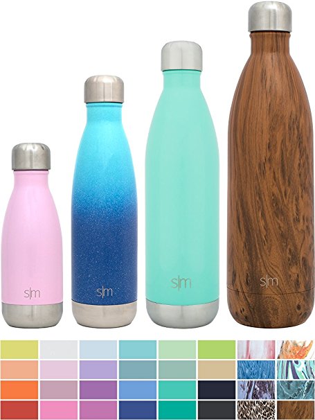 Simple Modern Vacuum Insulated Double-Walled Wave Water Bottle