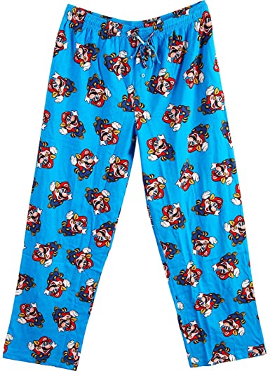 Mario Raccoon Fly Toss Pant Lounge Pants Blue