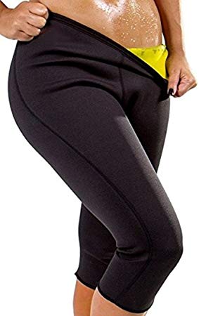 ZAIQUN Womens Workout Neoprene Hot Shapers Slimming Pants Trousers Active Shaper Yoga Gym Fitness