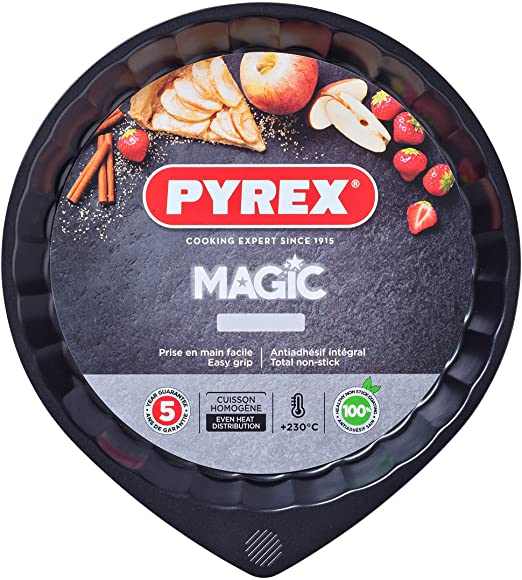 Pyrex MG30BN6 Magic Flan Tin, Black