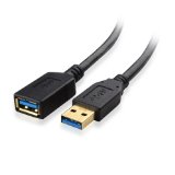 Cable Matters SuperSpeed USB 30 Type A Male to Female Extension Cable in Black 6 Feet