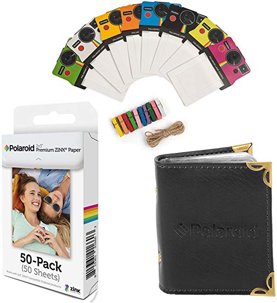 Polaroid 2x3 inch Premium Zink Photo Paper (50 Sheets)(Compatible with Polaroid Mint, Snap, Touch, Zip, Z2300)