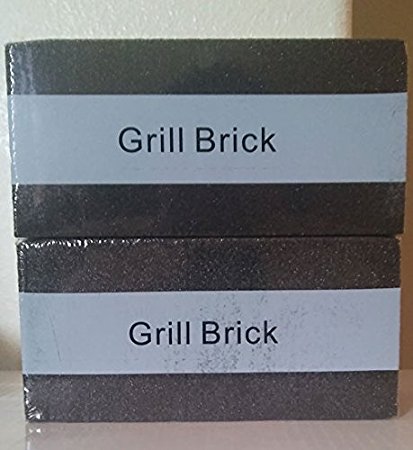 2 Packs--8"x 4"x 3 1/2"--Grill Cleaning Brick, Grilling Stone Cleaner--Descaling BBQ Block Construction, Removes Encrusted Greases, Stains Residues, Dirt and More---BLACK--Reusable Stones
