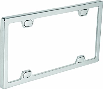 Bell Automotive 22-1-46092-8 Universal License Plate Frame with Clear Cover, Chrome