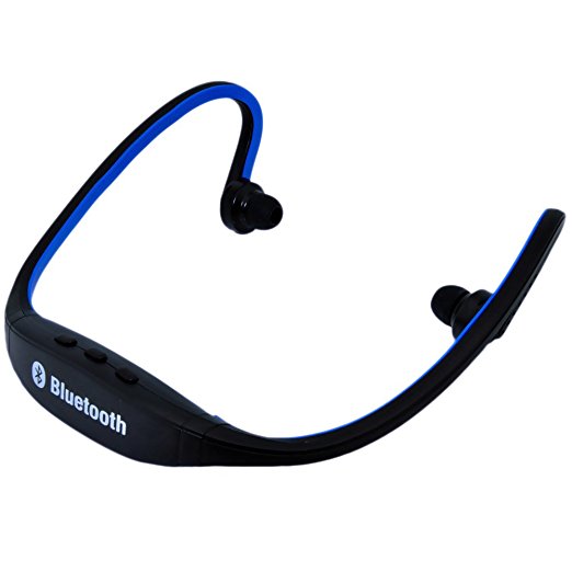 Patuoxun® USB Sport Bluetooth Stereo Music Earbud Headset Earphone for Smartphone Tablets Computers -- Wireless Music Streaming and Hands-Free calling Blue