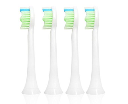 Pellet Toothbrush heads Standard Replacement for Philip Diamond Clean HX6064 HX6062(4-pack)