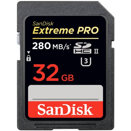 SanDisk 32GB ExtremePRO UHS II SDHC Memory Card 250MBs Write Speed UHS Speed Class 3 U3 enabled