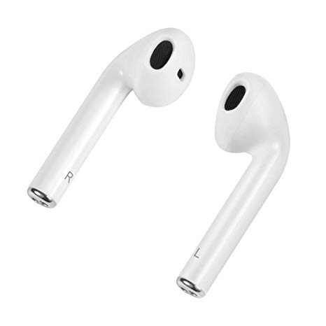 Wireless Headphones, BEAUTYFLOWER Bluetooth V5.0 Earbuds True Wireless Earphones Stereo Sports Headsets with Charging Case Noise Cancelling Earpiece Compatible with iPhone Smartphone (White)