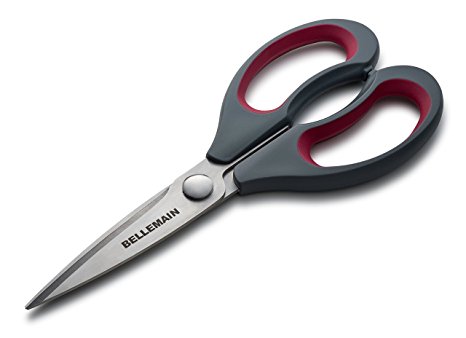 Bellemain Soft Grip Stainless Steel Kitchen Shears Including Blade Guard