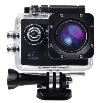Campark® Big Eye 1080p Wifi Sports Action Camera,25mm Diameter Lens,novatek 96655 Chipset,100 Feet(30m) Underwater