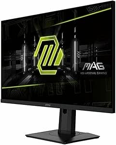 MSI MAG274QRFQDE2, 27-inch QHD 2560 x 1440 Computer Monitor, 180Hz, HDMI, 1ms, Black