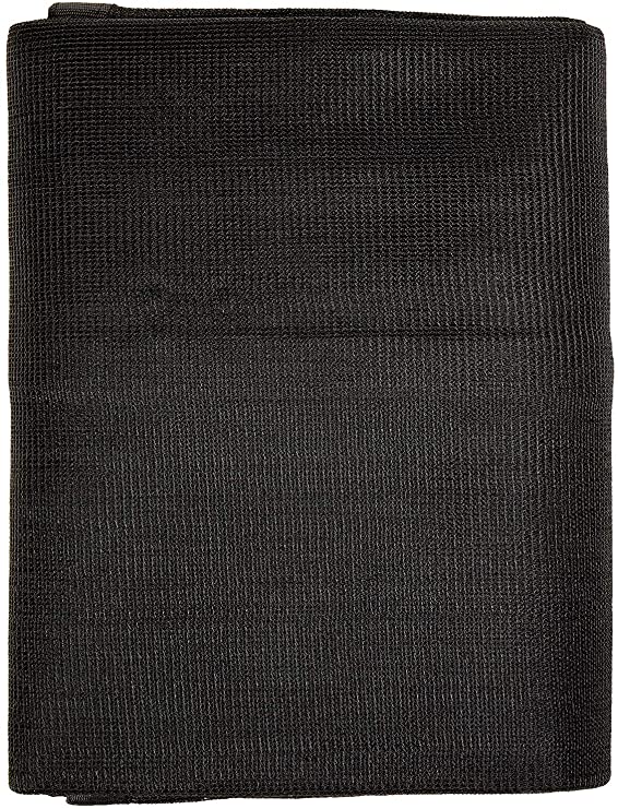 Windscreensupplyco Heavy Duty Black Knitted Mesh Tarp with Grommets 60-70% Shade (12 FT. X 20 FT.)