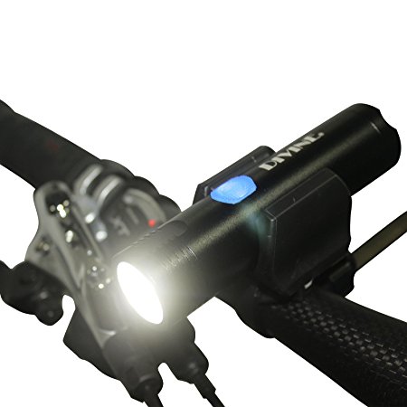 DIVINE 500 Lumen USB Rechargeable Flash Outdoor Waterproof Cycling LED Bike Light - Fits ALL Bikes, Hybrid, Road, MTB, Easy Install & Quick Release