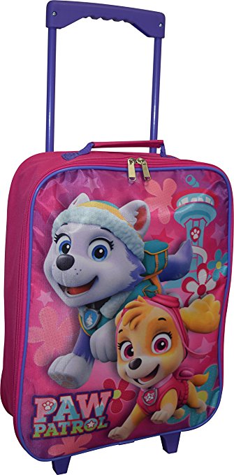 Nickelodeon Paw Patrol Girl's 15" Collapsible Wheeled Pilot Case - Rolling Luggage