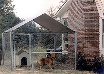King Canopy Dog House Kennel Cover - 10 by 10 -Feet Silver
