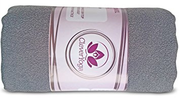 Clever Yoga Non Slip Towel and FREE Hand Towel Combo Made With The Best, Durable Microfiber – Comes With Our Special “Namaste” (Multiple Colors)