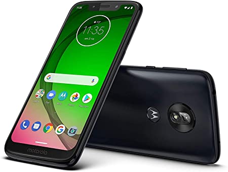 Motorola Moto G7 Play (32GB, 3GB RAM) 5.7" HD  Max Vision, Global 4G LTE GSM   CDMA Unlocked (Bell, Rogers, Telus) XT1952-4 (Black, 64GB SD Bundle)