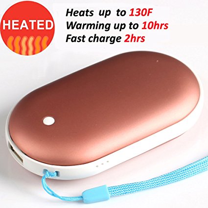Rechargeable Hand Warmer 5200mAh 10Hour Electronic Portable Instant Heating / USB Back-up Power Back Battery For Samsung.iPhone