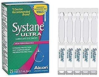 Systane Ultra Lubricant Eye Drops Obnzxqa Preservative-Free Vials, 0.7mL( 25-Count Box)