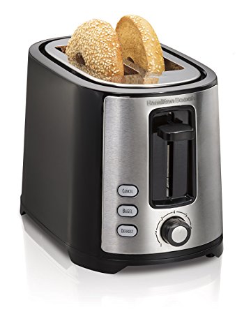 Hamilton Beach 22633 Beach Extra-Wide 2 Slice Slot Toaster, Black