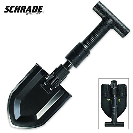 Schrade SCHSH1 Telescoping Folding Shovel