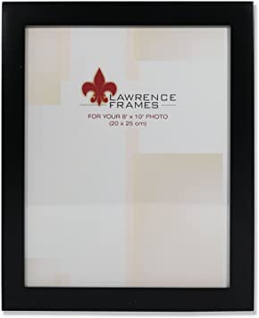 Lawrence Frames Black Wood 8 by 10 Picture Frame