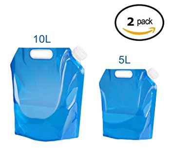 Collapsible Water Container, Ariel-GXR 5L   10L Portable Foldable Water Tank BPA Free Plastic Water Carrier for Hiking Camping Picnic Travel BBQ