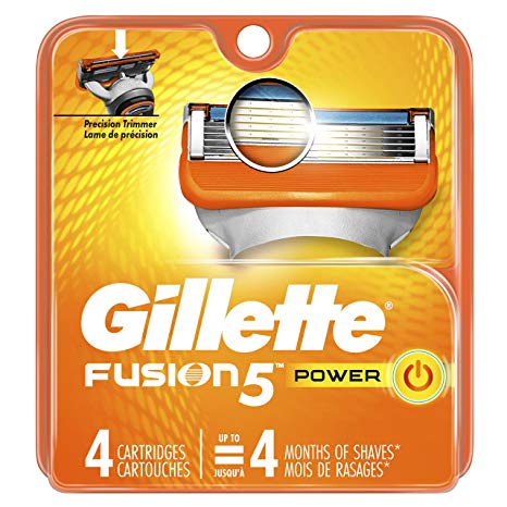 Gillette Fusion5 Men's Razor Blade Refill Cartridges, 4 Count