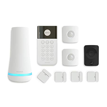 Home Security System – 24/7 Monitoring – Home Protection – SimpliSafe Wireless Home Security System – 9 Piece Alarm System (White, 9 Pieces)
