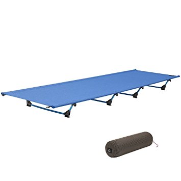 Folding Camping Bed, Terra Hiker Ultra-Lightweight Camp Bed, Camping Cot Bed, Supports Up to 550 lbs, 78"(L) x 23"(W)