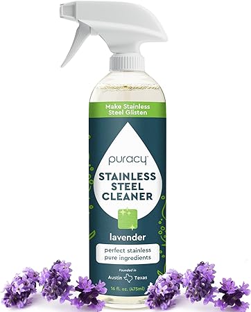 Stainless Steel Cleaner, 96.8% Natural Stainless Steel Sink Cleaner, Stainless Steel Cleaner for Appliances, Stainless Steel Sink Cleaner and Polish Kitchen Cleaner, Stainless Steel Refrigerator Spray