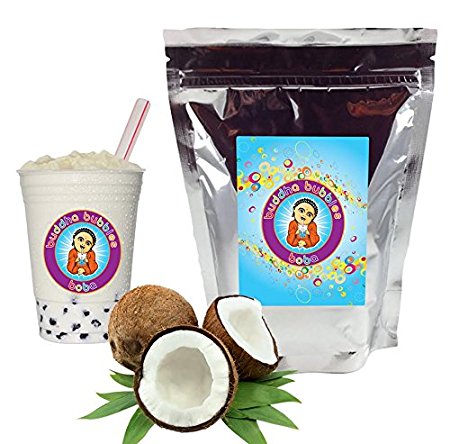 Coconut Boba / Bubble Tea Powder By Buddha Bubbles Boba 1 Pound (16 Ounces) | (453 Grams)