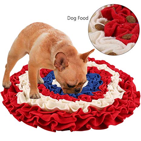 Green House Dog Snuffle Mat Pet Puzzle Toy Sniffing Training Pad Activity Blanket Feeding Mat for Dog Release Stress