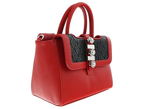 Versace EE1VRBBH1 Red/Black Satchel for Women