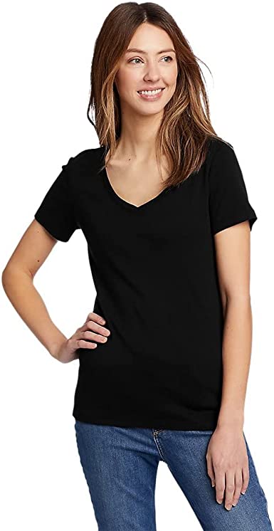 Eddie Bauer Women's Favorite Short-Sleeve V-Neck T-Shirt