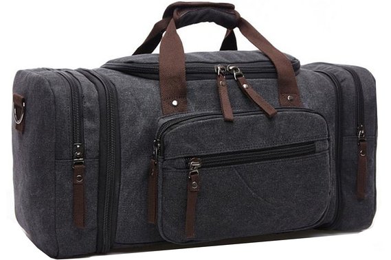 Aidonger Unisex Canvas Travel Bag with big Capacity