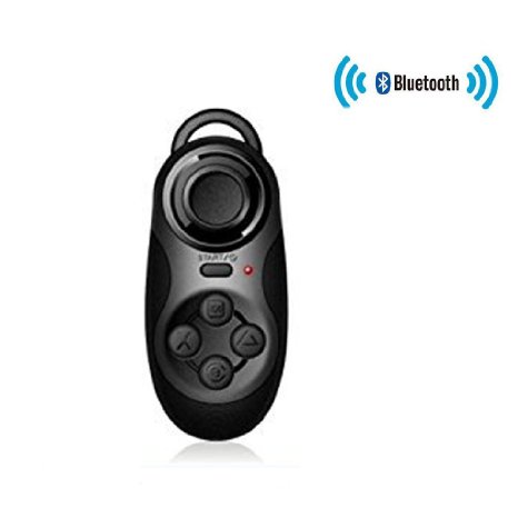 Ctronicsreg Wireless Bluetooth Gamepad Remote Controller Compatible with 3D TV VR Camera Glasses Selfie Shutter Wireless Bluetooth Mouse Music Player iPhone iPad Ebook Tablet PC TV Black