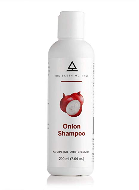 The Blessing Tree Onion Shampoo for hairfall control & hair growth. No Paraben, No Sulphates, No harsh chemicals. 200ml