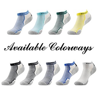 Dri-Fit Running Socks, FOOTPLUS Unisex COOLMAX Low Cut Socks 3,4,6 Pairs
