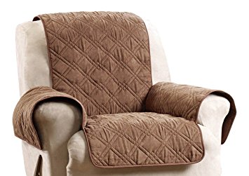 Sure Fit SF45037 Deluxe Non Skid Waterproof Pet Recliner Furniture Cover - Brown