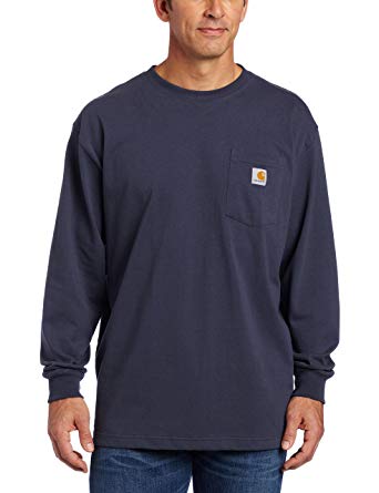 Carhartt Men's Workwear Midweight Jersey Pocket Long-Sleeve T-Shirt K126