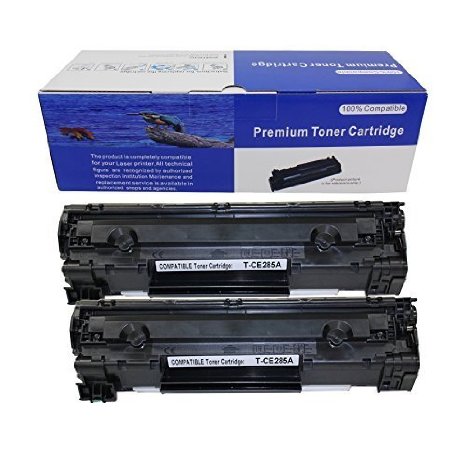 Hi Ink 2 Pack CE285A 85A Toner Cartridge-Black For for LaserJet Pro M1132 M1212nf M1217nfw and P1102w
