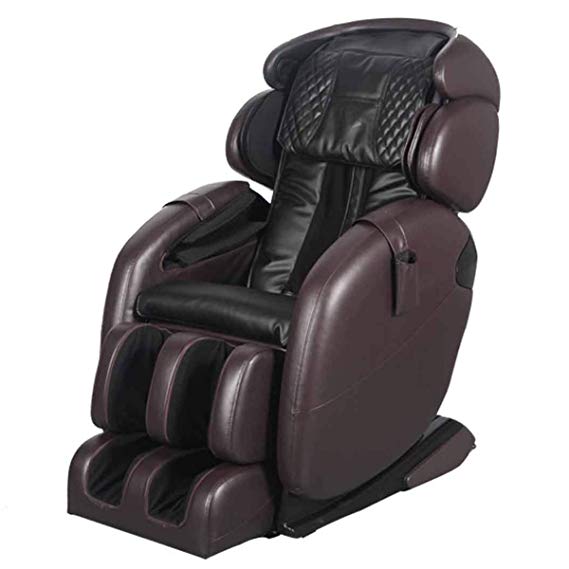 Space-Saving Zero Gravity Full-Body Kahuna Massage Chair Recliner LM6800S Brown