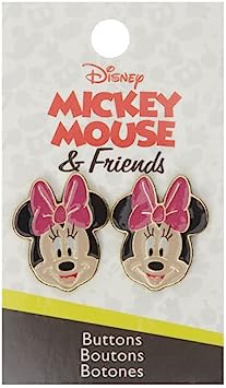 Blumenthal Lansing Disney Minnie Mouse Buttons Set of 2 Metal