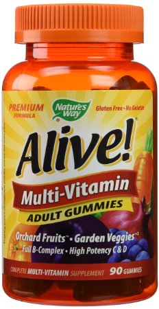 Nature's Way Alive Adult Multi-Vitamin Gummies 90 Gummies (pack of 2)