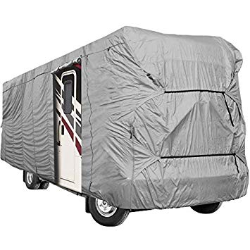 WATERPROOF SUPERIOR RV MOTORHOME FIFTH WHEEL COVER COVERS CLASS A B C FITS LENGTH 31'-34' NEW TRAVEL TRAILER CAMPER ZIPPERED PANELS ALLOW ACCESS TO THE DOOR, ENGINE AND BOTH SIDE STORAGE AREAS