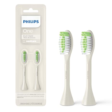 Philips One by Sonicare 2pk Brush Heads, White BH1022/07